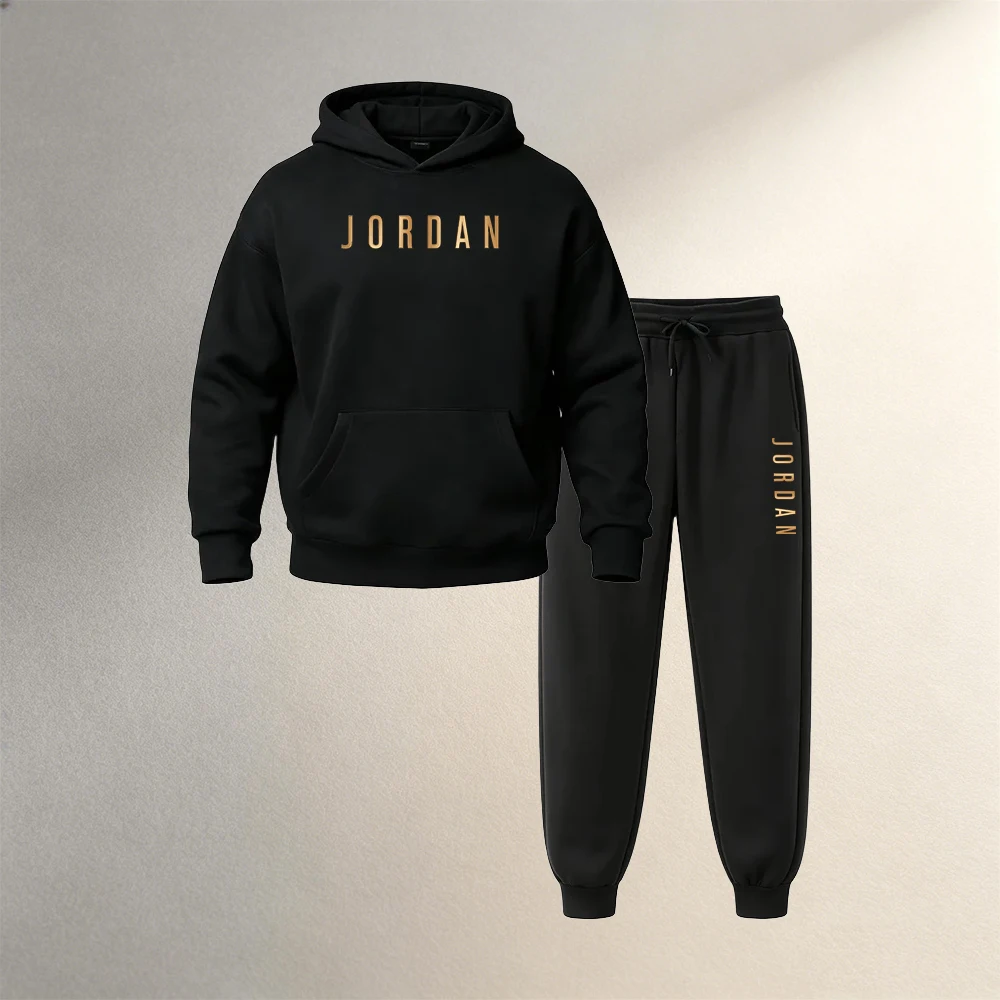 Men's Clothing 2 Piece Pullove - Joggers Pants ulasan dan harga
