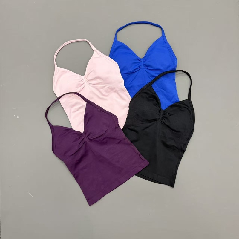 Gym Women Sports Tank Top Seam - Running Belt ulasan dan harga