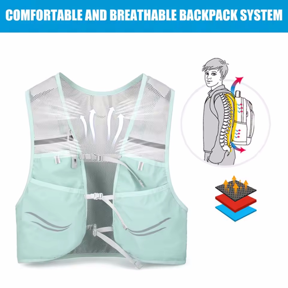 Reflective Running Vest Hydrat - Hydration Vest ulasan dan harga