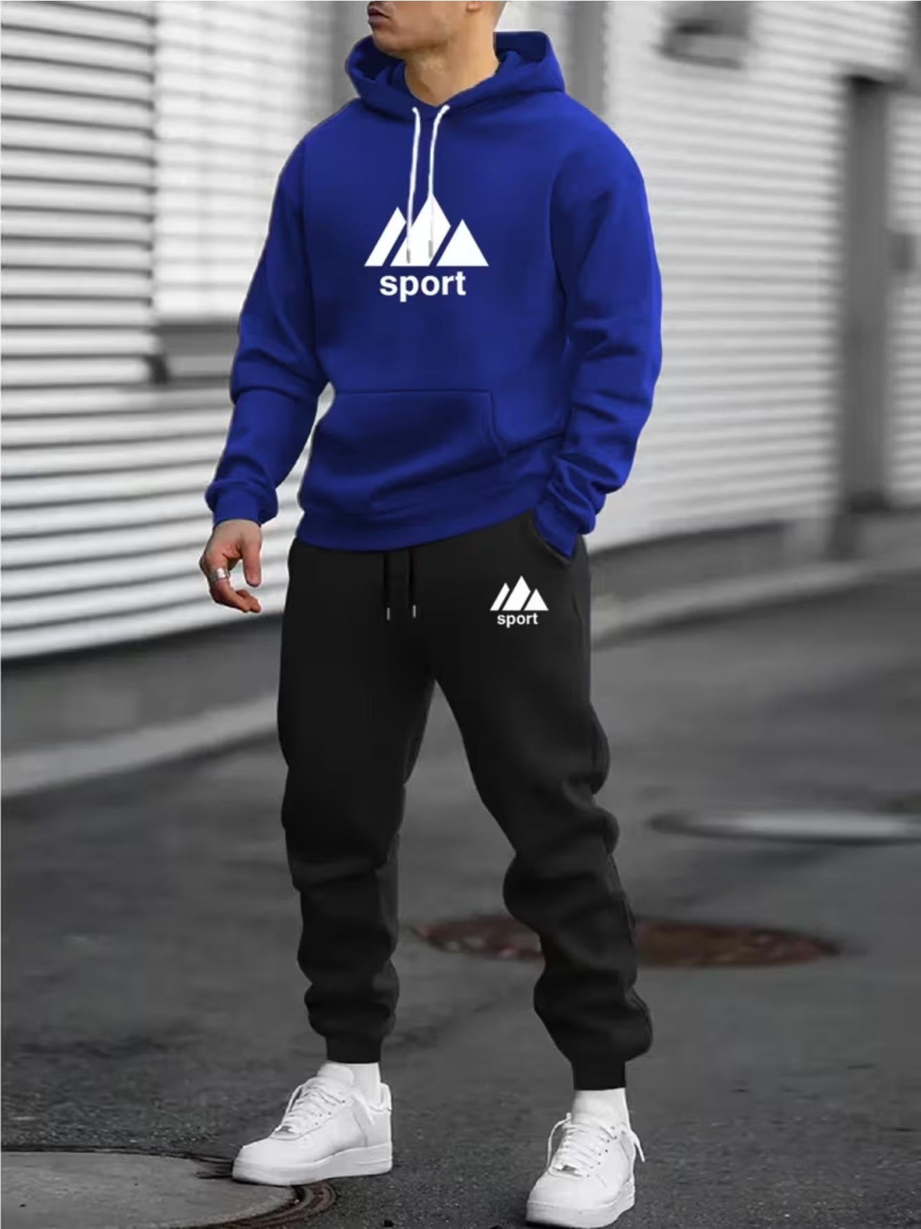 2026 Men 2‑Piece Tracksuit Set - Joggers Pants ulasan dan harga
