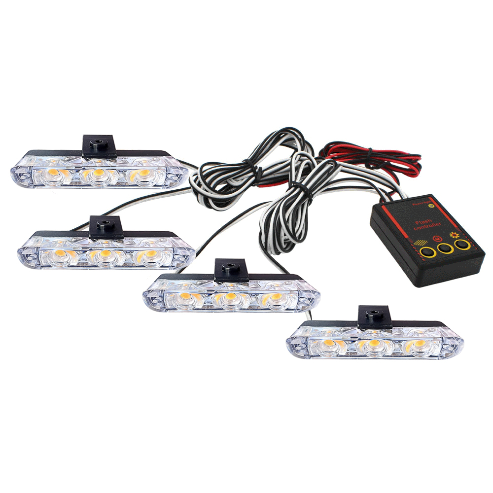 12V Car Grille Strobe Light He - Running Headlamp ulasan dan harga