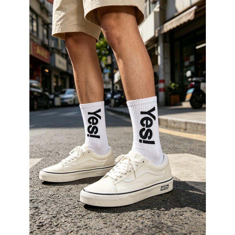 1/4 Pair Fluorescent Letter Pa - Sports Socks ulasan dan harga
