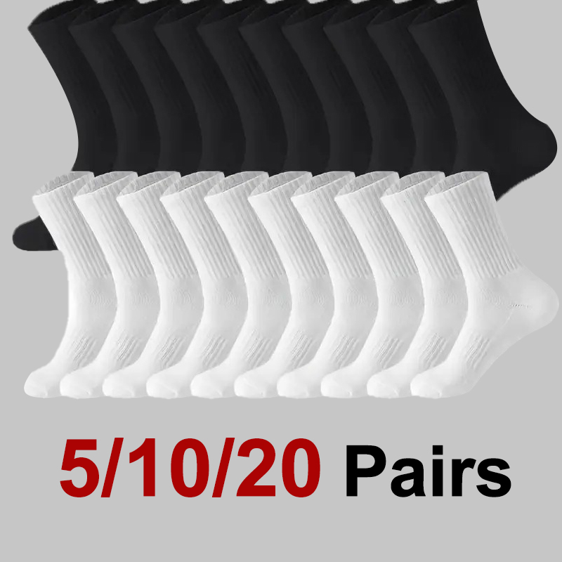 5/10/20 Pairs Men Solid Color  - Sports Socks ulasan dan harga